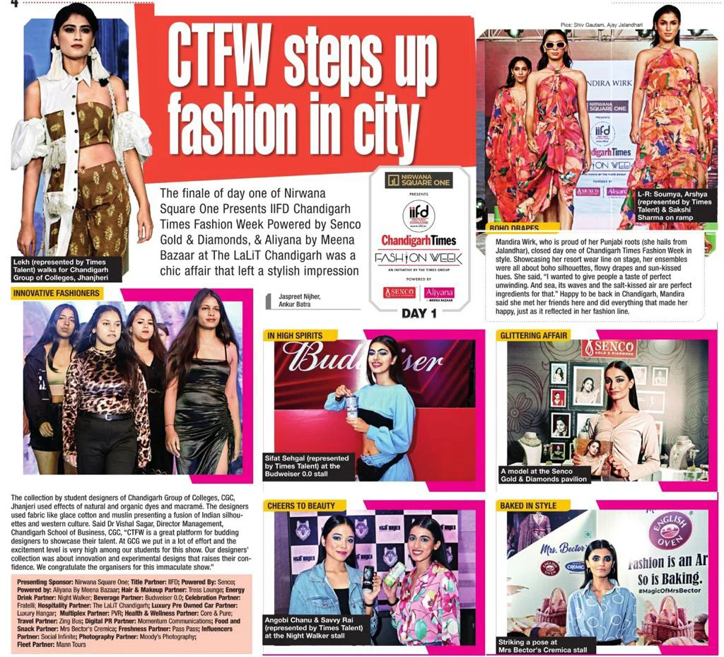 IIFD Chandigarh Times Fashion Week