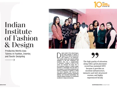 IIFD Featured at Times Of India Edupreneurs Official Book.